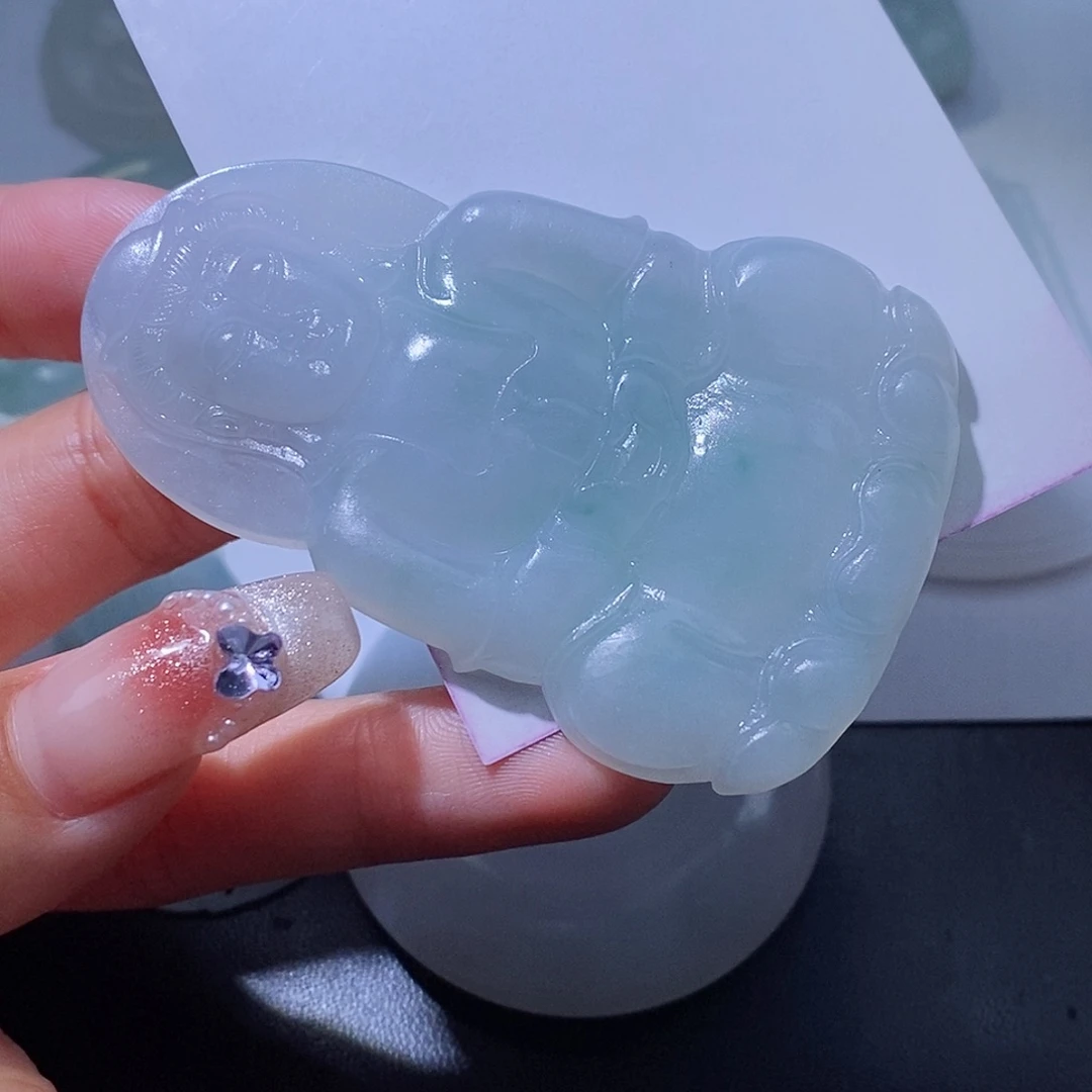 定制翡翠未镶嵌章***子翡翠