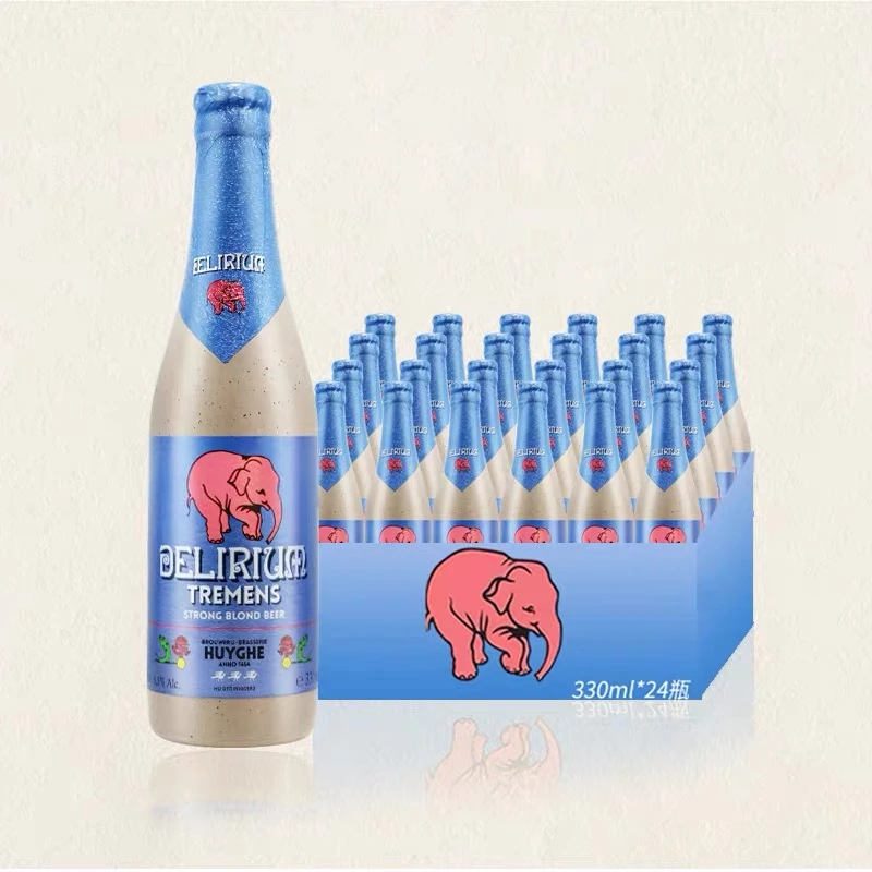 比利时进口Delirium浅粉象啤酒330ml瓶装精酿啤酒高度数 烈性酒