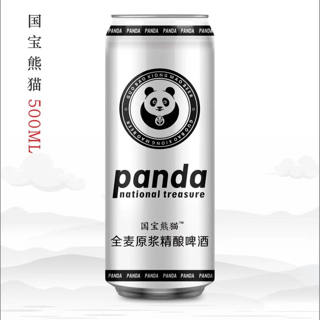11度原浆国宝熊猫全麦原浆精酿啤酒4.2%vol 500ml*12芫荽风味