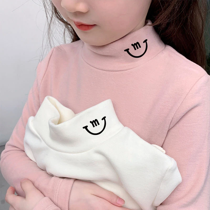 徳绒女童打底衫秋冬装半高领儿童宝宝长袖中小童上衣抗寒冬季百搭