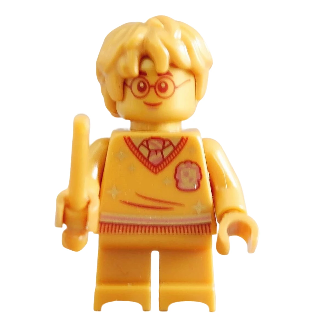 正品r 哈利波特人仔 hp248 哈利 20周年纪念金色 76386独占