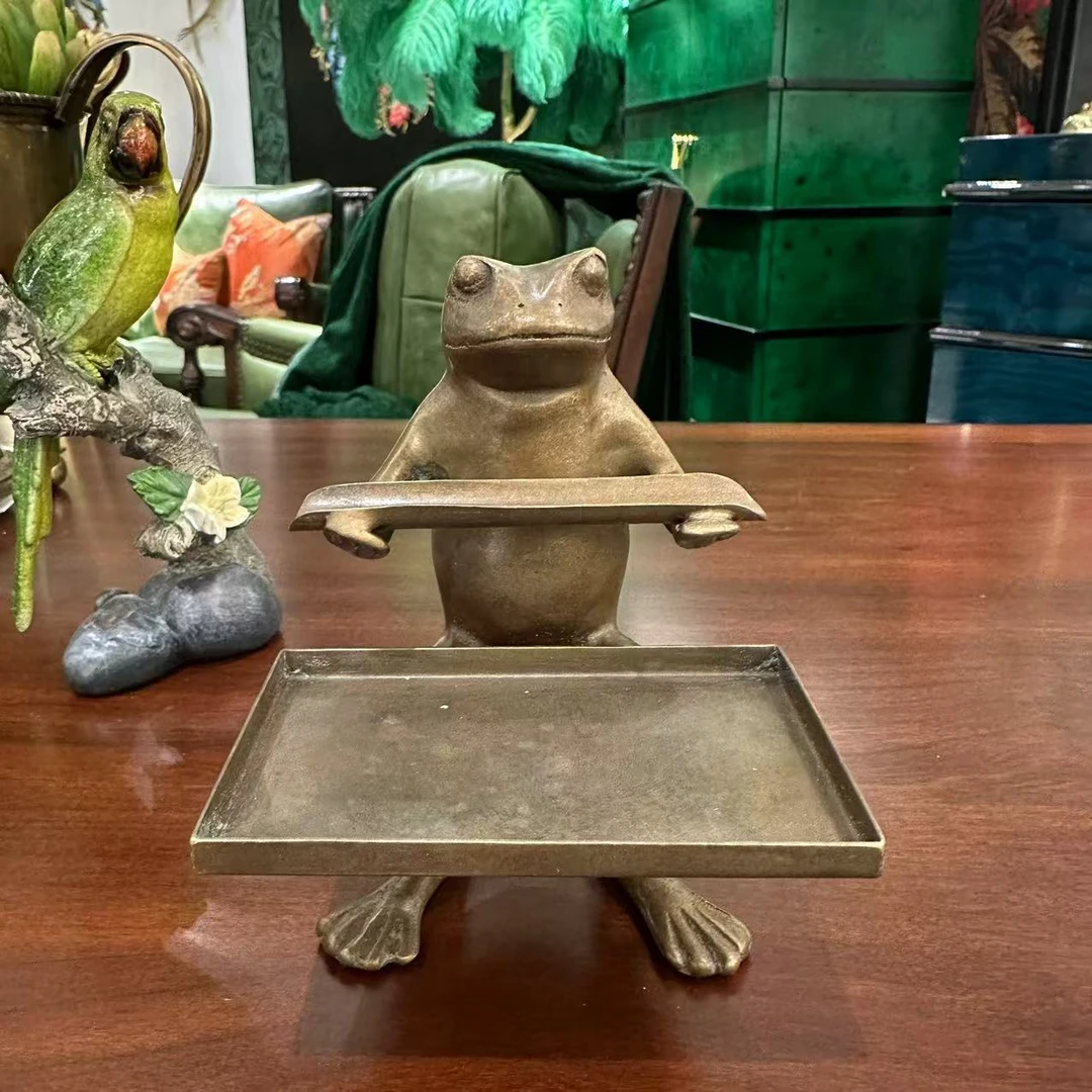 【欧美外单】DG0904欧式全铜青蛙名片夹10.5*10*13