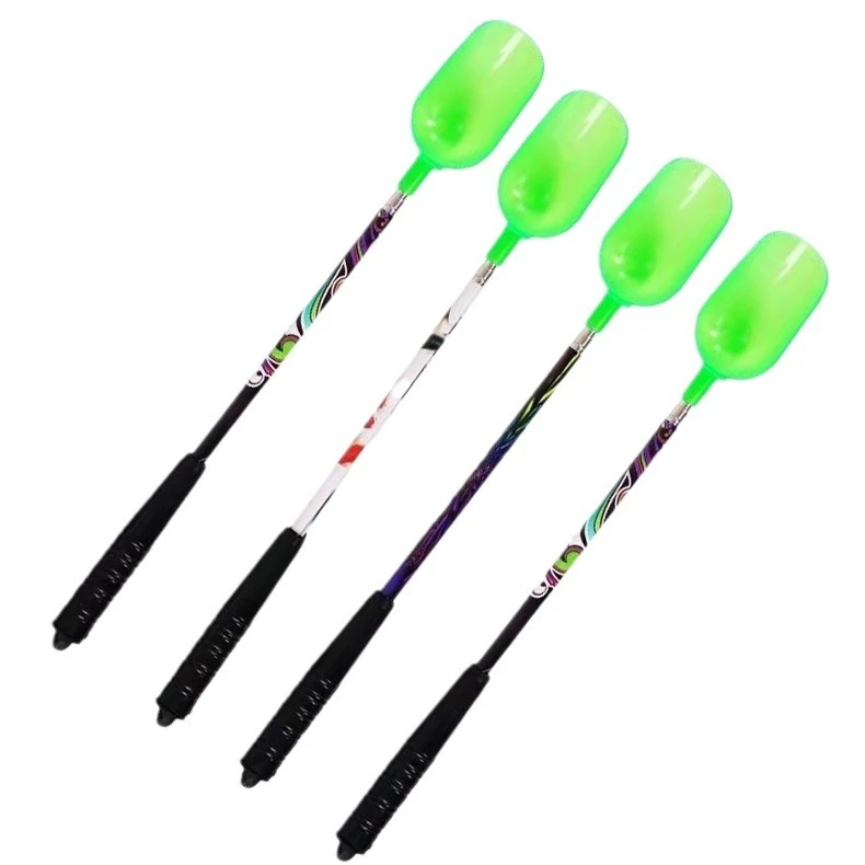 不锈钢伸缩打窝勺钓箱放的下打窝勺抛饵勺抛饵勺浮水打窝抛线打窝