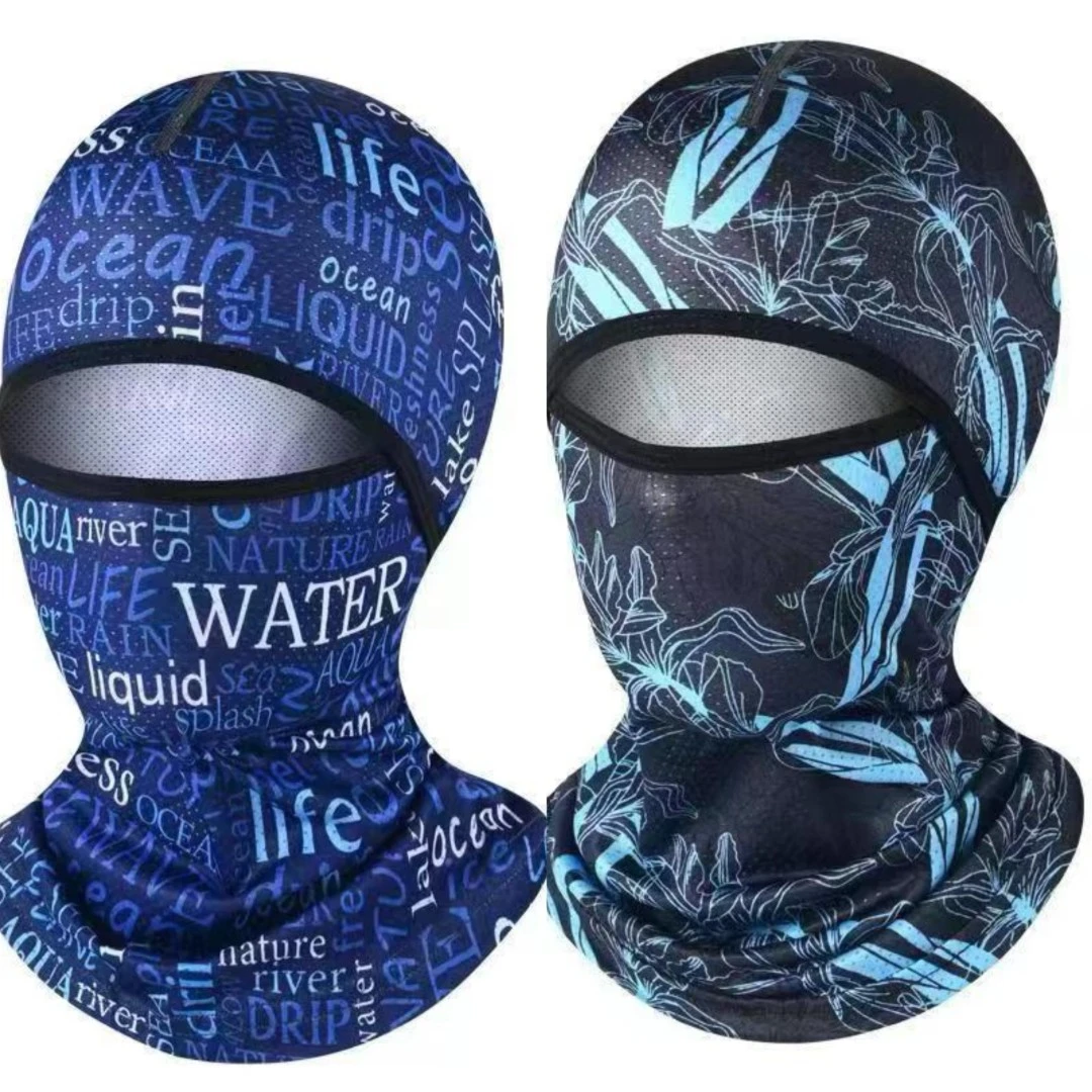 夏季骑行全脸面罩防晒冰丝头套基尼头盔内胆帽男女钓鱼紫外线护脸