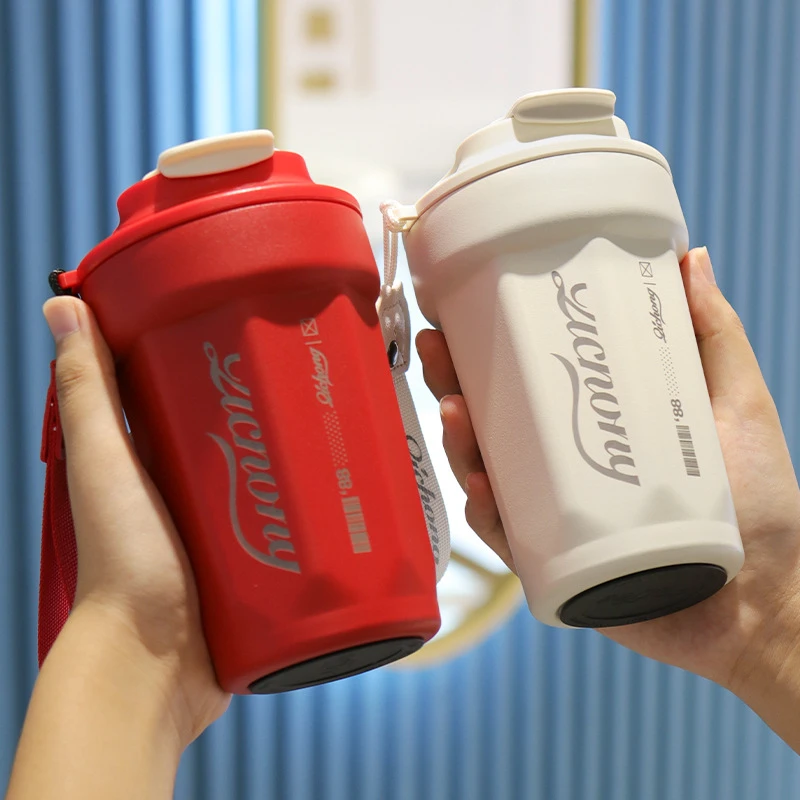 【西藏新疆包邮】车载咖啡杯316不锈钢保温杯户外高颜值礼品杯子