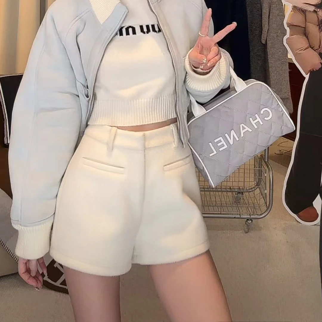 大琪琪●【暖冬之恋 百搭短裤】 短裤预WWQ4DK6087