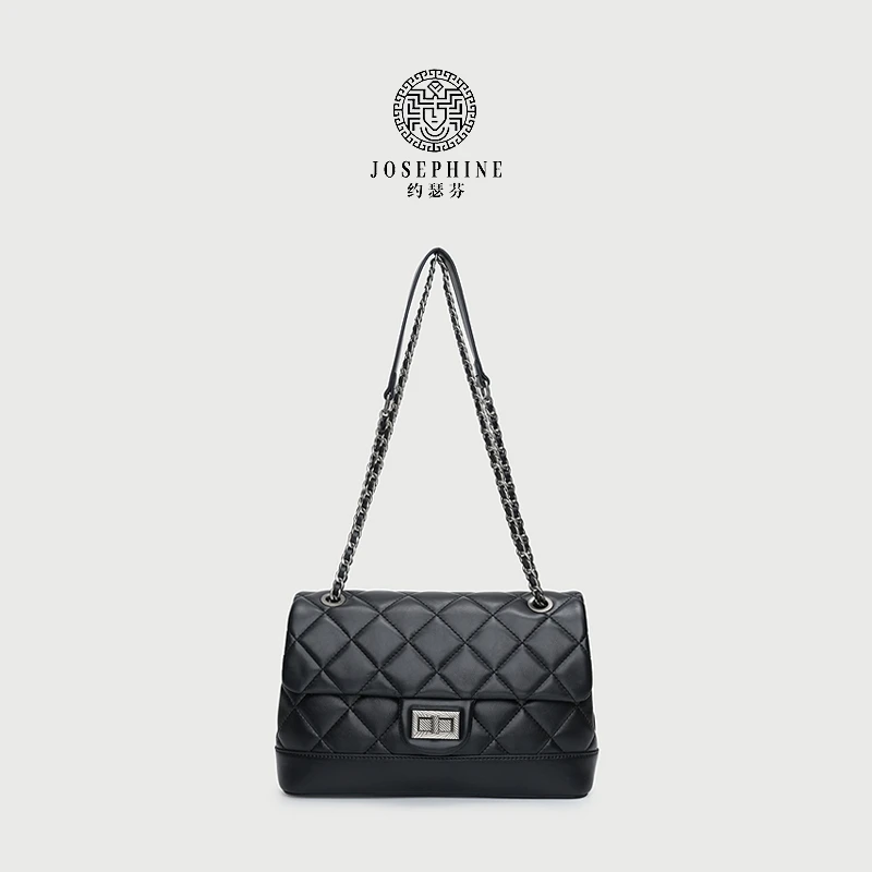【Josephine/约瑟芬】小香风百搭菱格单肩肩包(配礼盒)3157