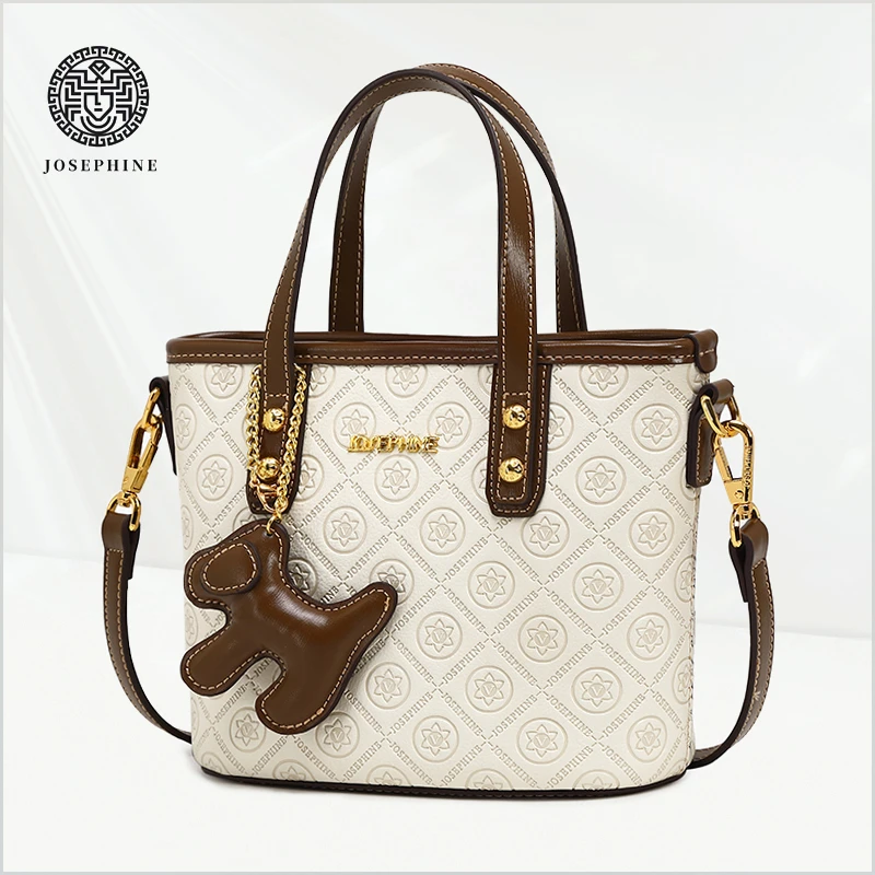 【Josephine/约瑟芬】单肩时尚轻奢百搭印花水桶包夏季潮流肩包 2