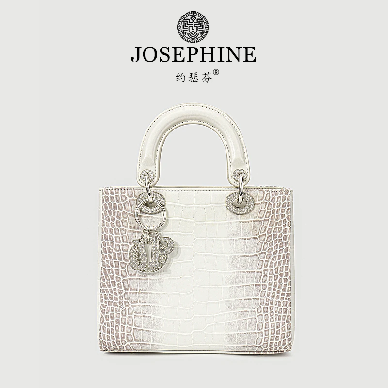 【巴黎旧梦】（全新未开封）喜马拉雅鳄鱼纹戴妃包(配礼盒)