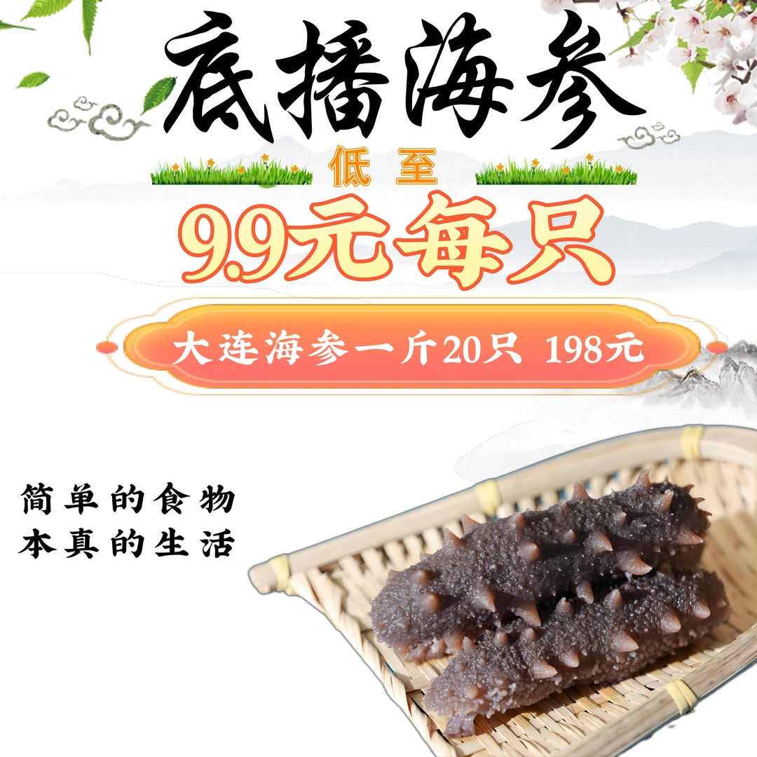 参养源即食海参高品质底播辽刺参开袋即食厂家直销15-25头