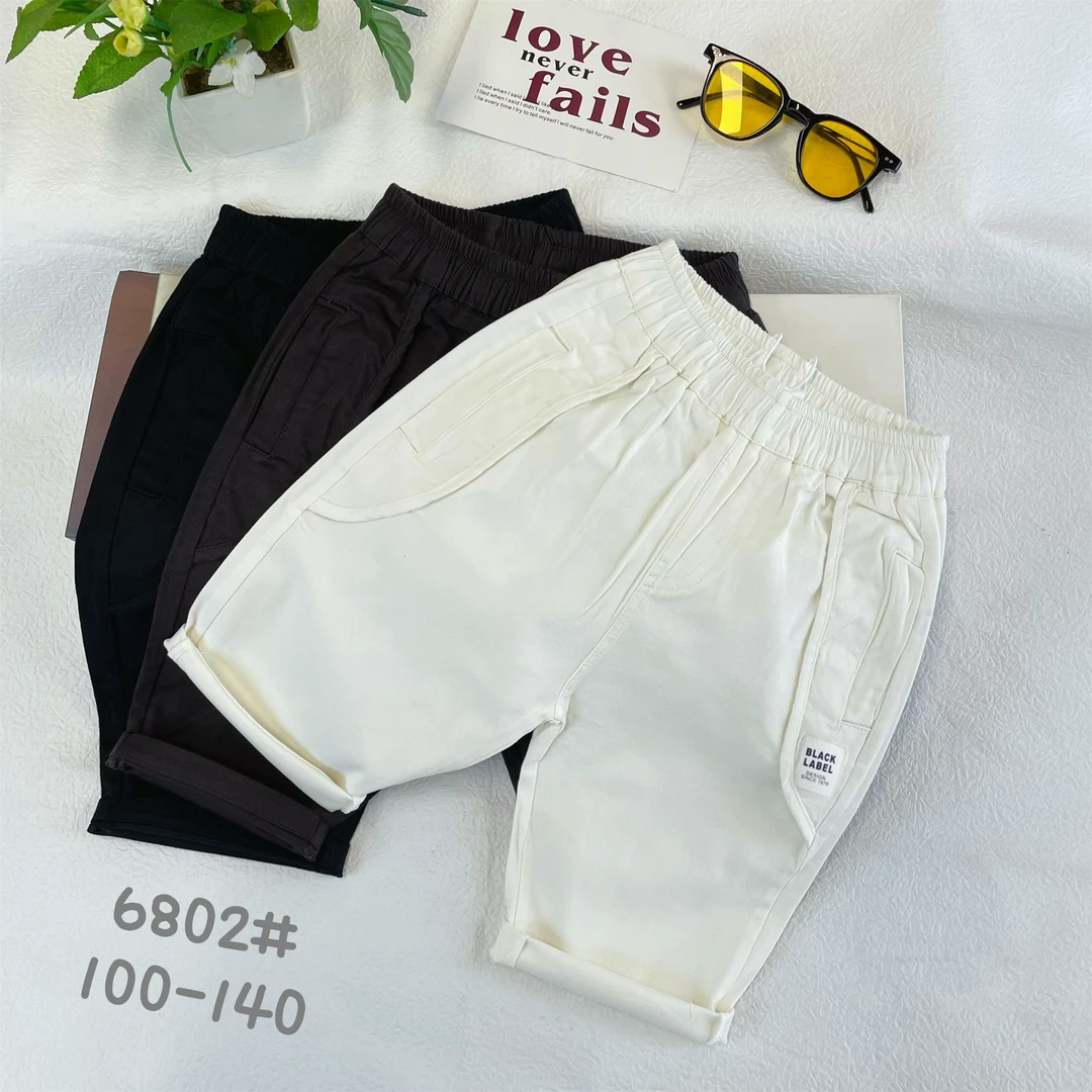 【现货】【英伦】男童夏季休闲七分裤韩版工艺软裤子6802#