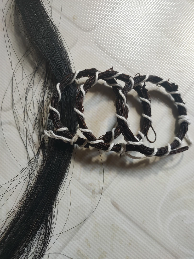 话梅类6公分直径圆圈纯手工编织乌扣，马尾毛制作做工精致可以定做