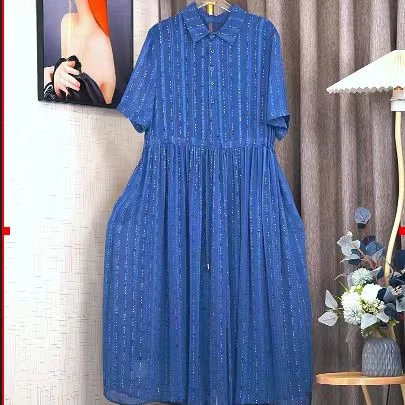 K275【旭日东方】气质高雅连衣裙显瘦短袖袖时尚女士简约百搭