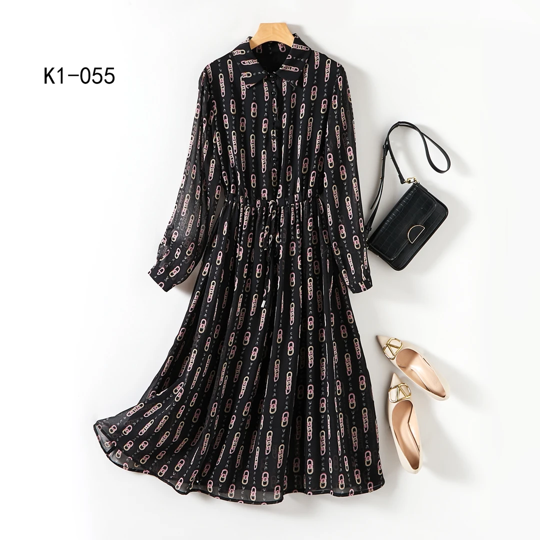 K55【JY风华正茂】气质高雅连衣裙显瘦时尚女士简约百搭