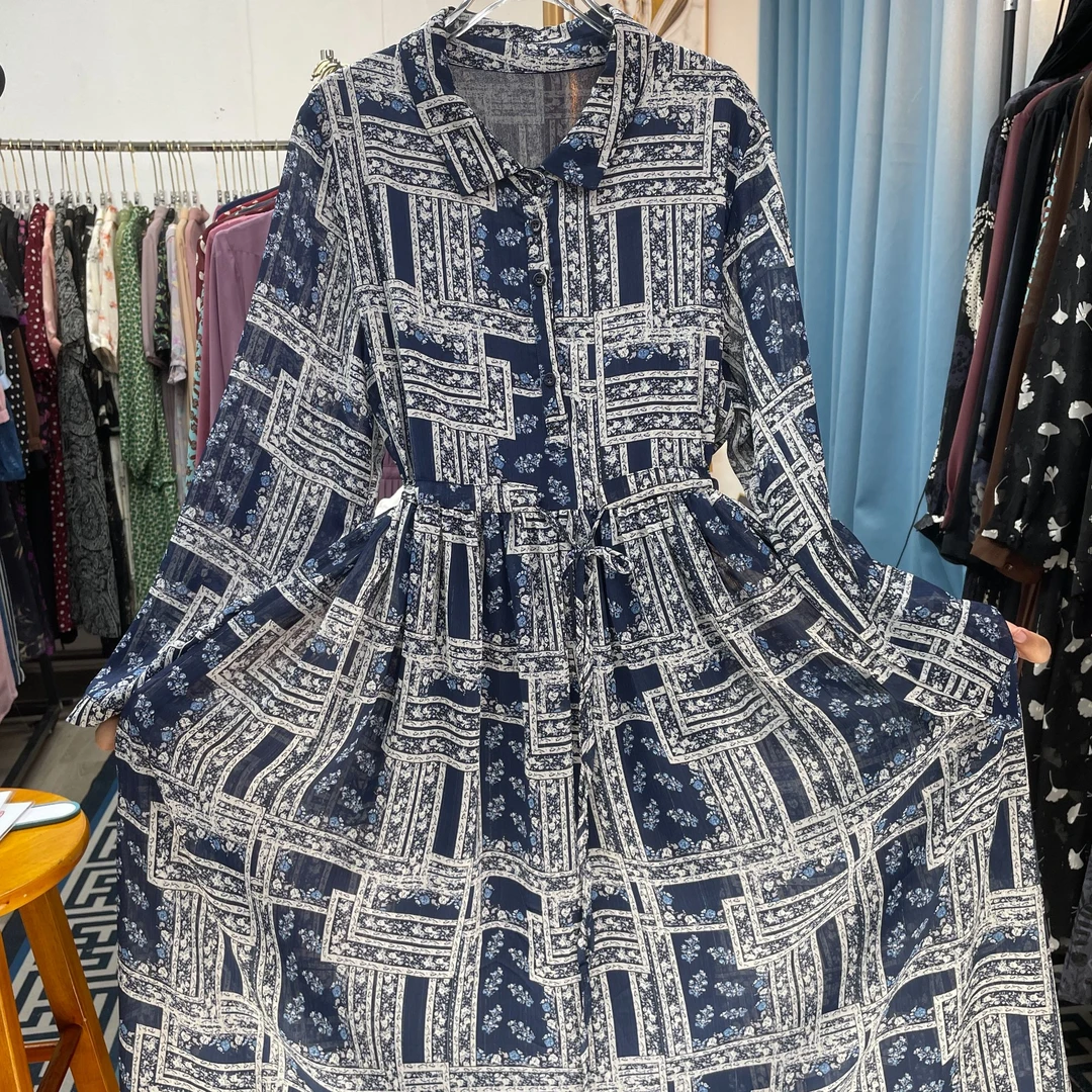 K321【福星高照】气质高雅连衣裙显瘦时尚女士简约百搭