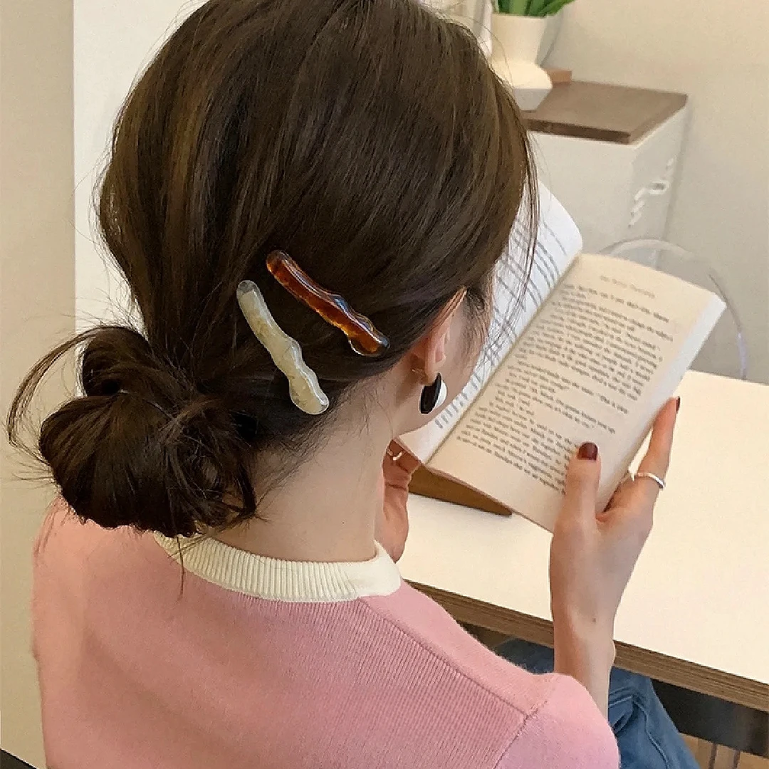 【26个】韩系春夏新款高级时尚醋酸刘海夹鸭嘴夹可爱侧边碎发夹