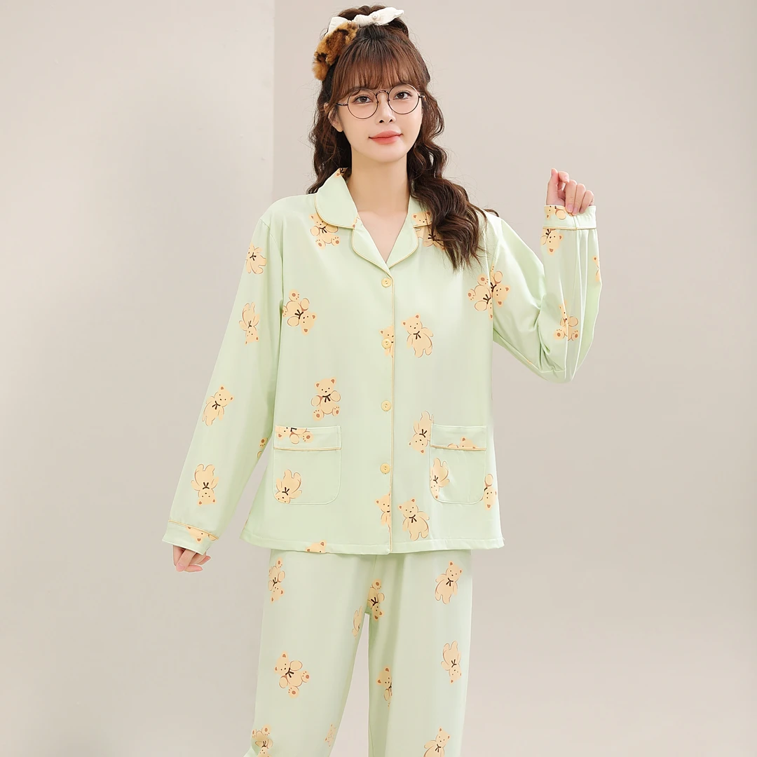 【退货包运费】女士睡衣家居服套装薄款睡衣春夏家居服6039吸汗