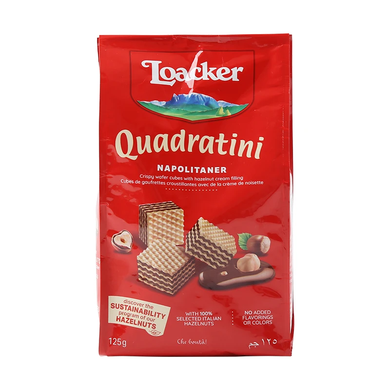 莱家Loacker威化饼干小包装125g110g酸奶抹茶味休闲进口零食过年