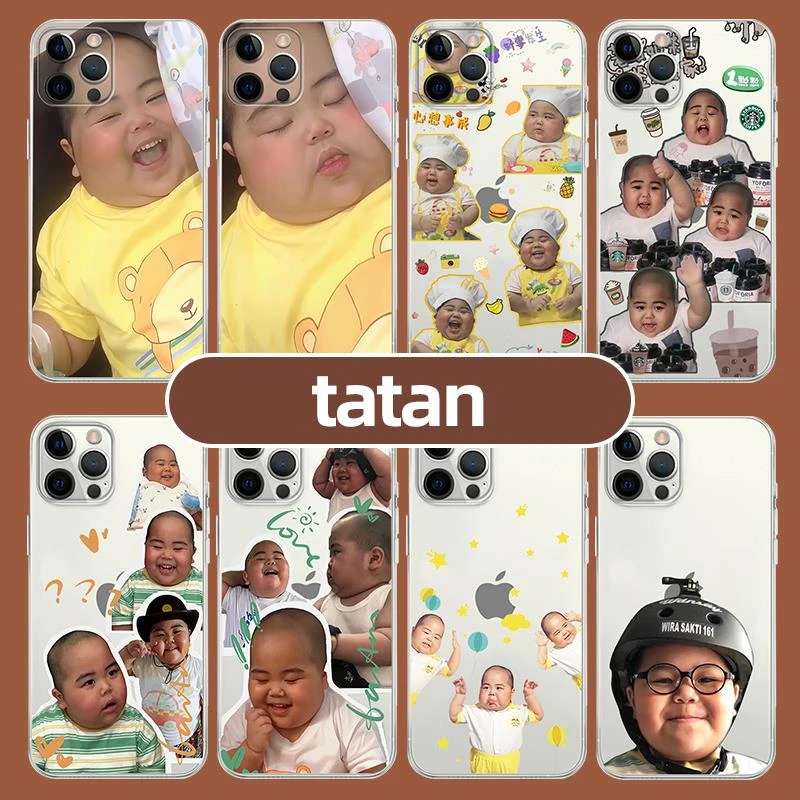 tatan手机保护壳苹果14华为mate60印尼iPhone15promax小胖子OPPO