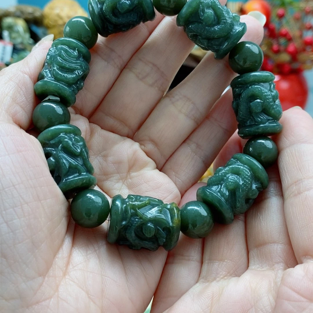 透闪石质玉手链未镶嵌