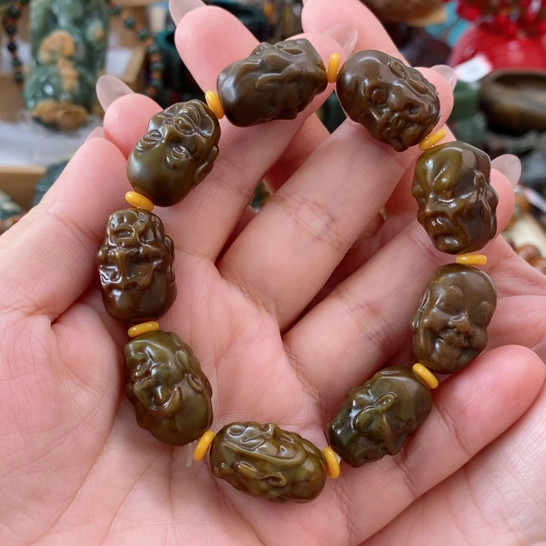 透闪石质玉手串未镶嵌