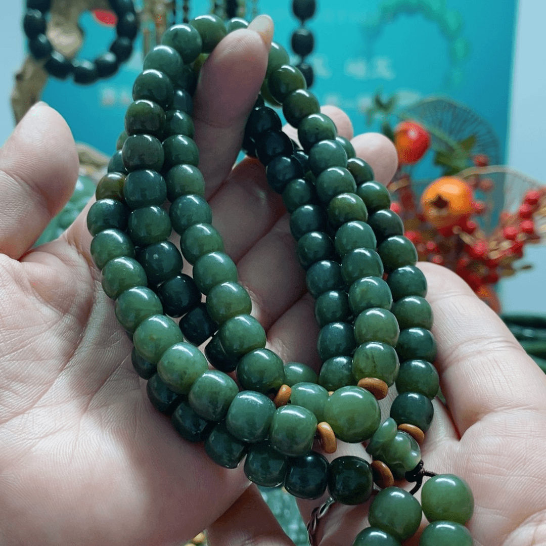 透闪石质玉项链未镶嵌