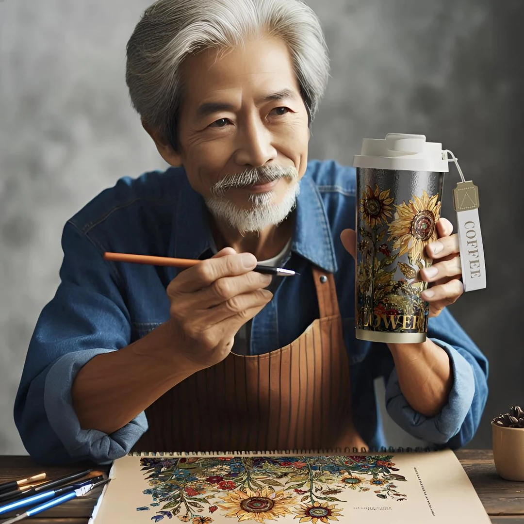 内外纯钛2025新款有过滤网可泡茶咖啡杯随行手男女士大容量便携式