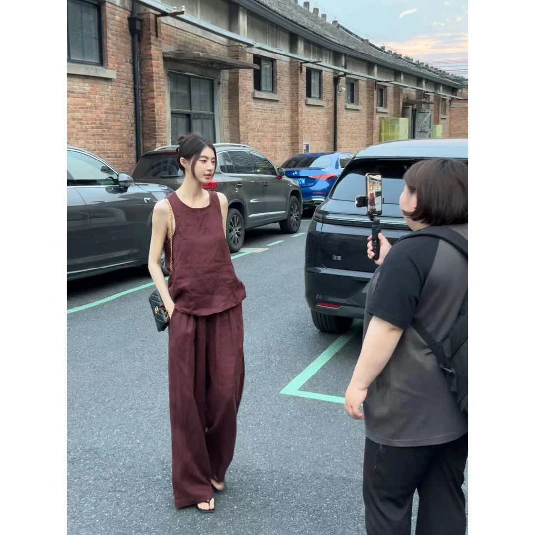 Z11《高塔玫瑰》 定制款套装上衣搭配宽松长裤松弛惬意有调性