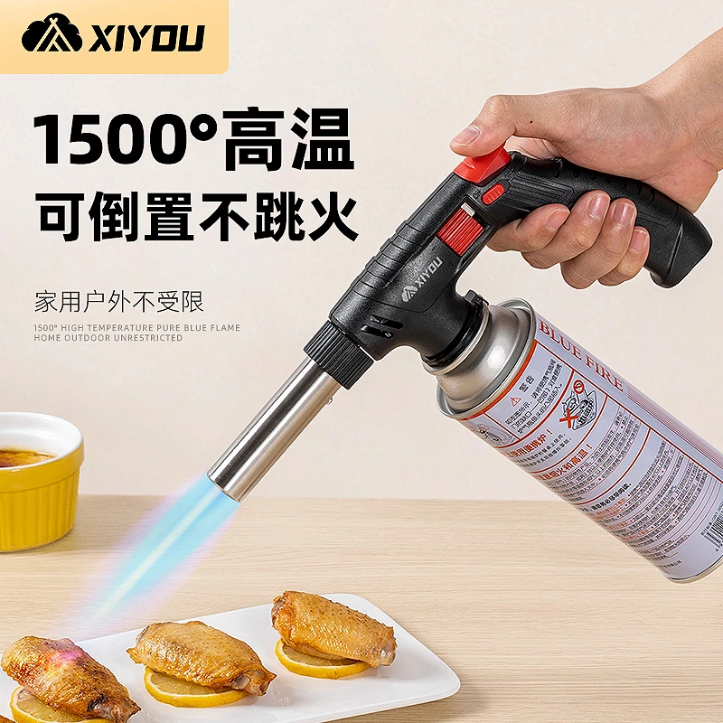 喷枪喷火烤枪烧猪毛卡式气罐家用打火喷枪点火手持喷火器烘焙枪头