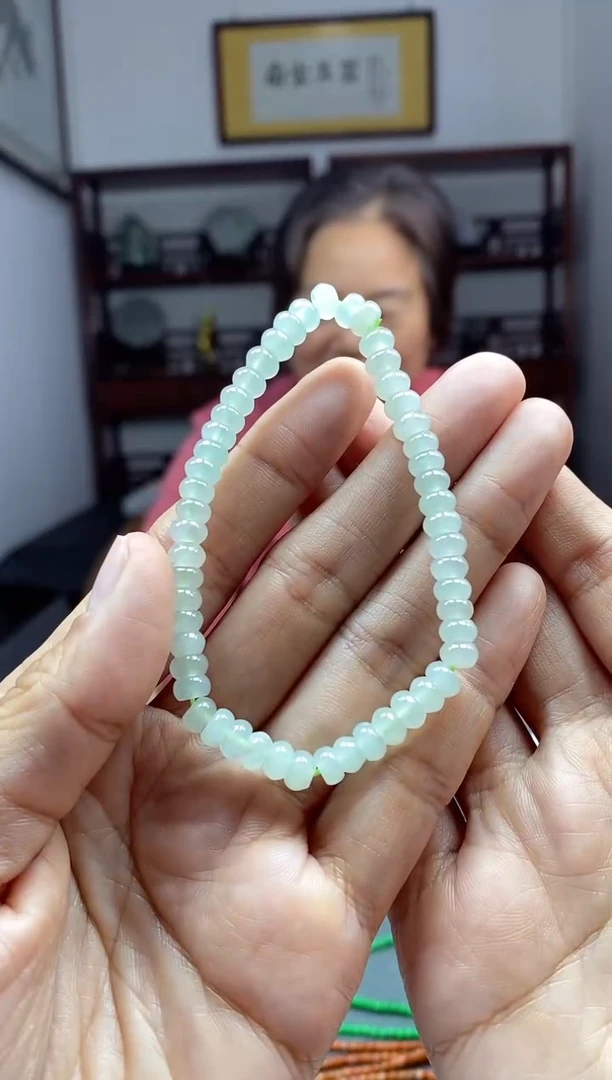 【闪购商品】翡翠手串未镶嵌算盘珠8MM