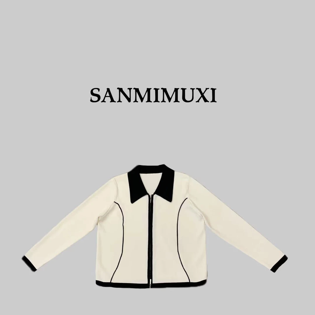 SANMI/叁米   拉链针织毛衣  12338