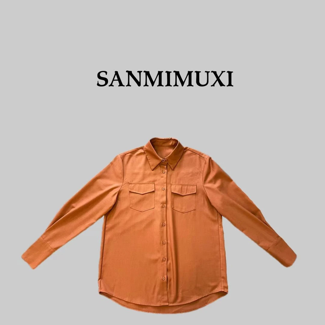 SANMI/叁米  【梧桐新橘】正肩双口袋衬衫 3037