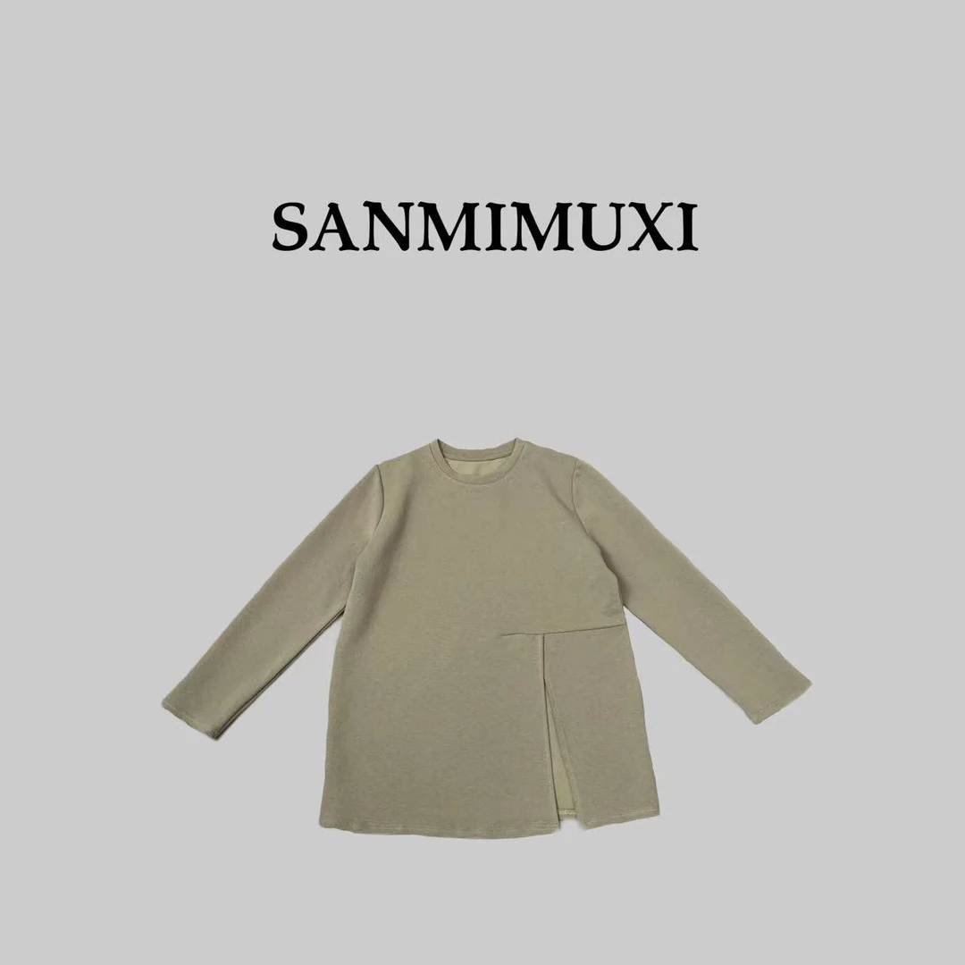 SANMI/叁米  圆领长袖开叉T 1289-1
