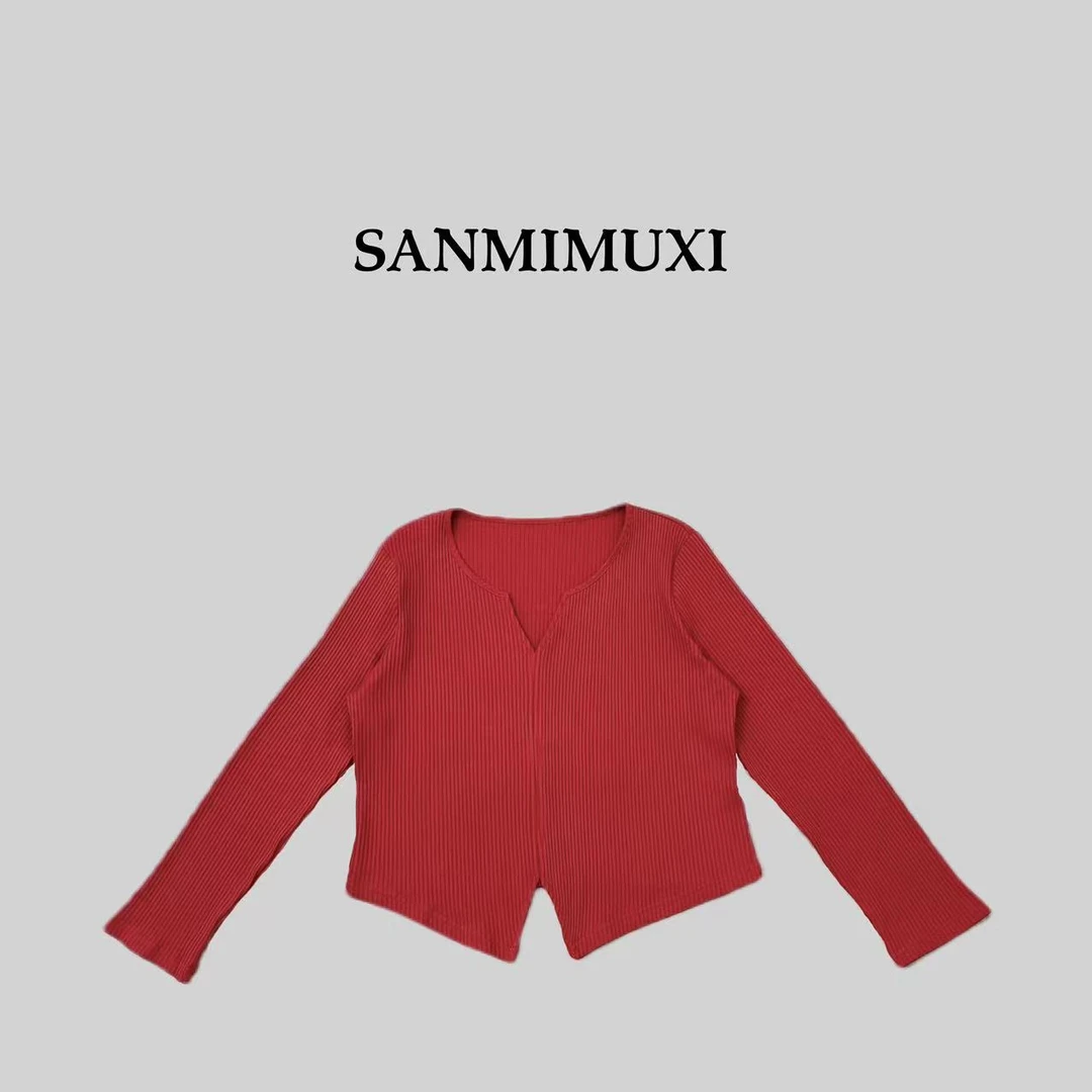SANMI/叁米  小众沙漏内搭小衫 0806