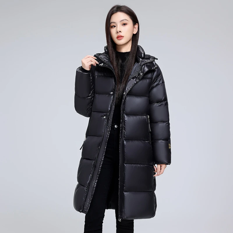 2025新款黑金中长款棉服百搭加厚棉袄韩版宽松棉衣防寒服12款