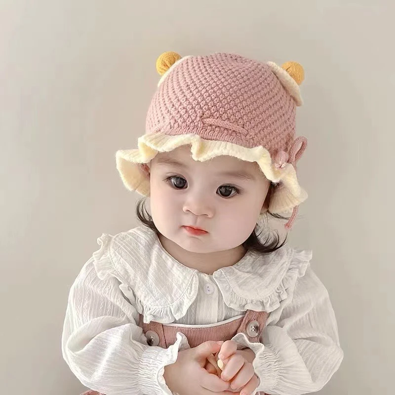 宝宝帽子冬季围脖保暖加厚套头帽婴幼儿可爱超萌婴儿防风护耳帽潮