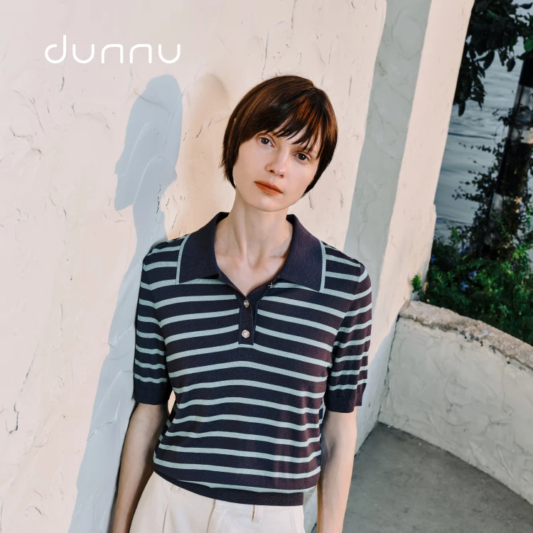 dunnupolo领条纹衫DT270932