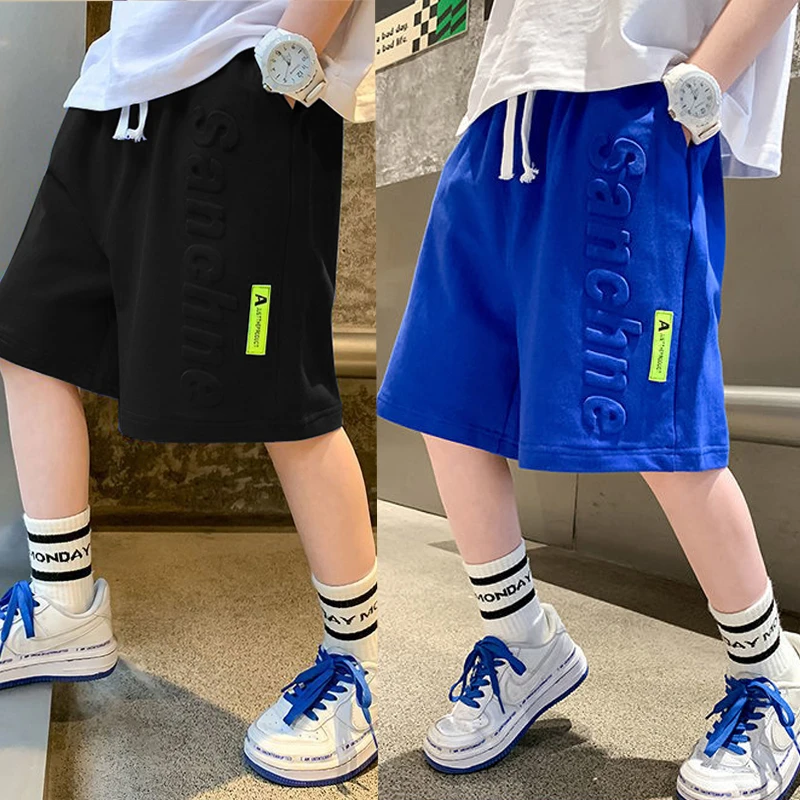 男童夏季中大童儿童宽松薄款短裤外穿运动休闲裤子夏款五分裤中裤