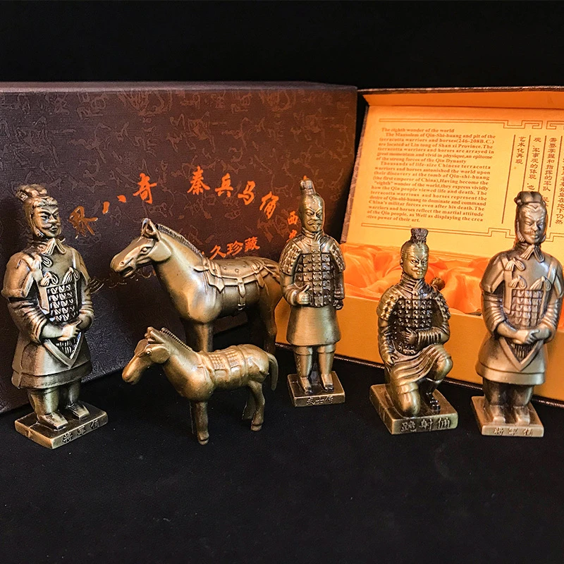 兵马俑合金工艺品摆件西安旅游纪念品中国风特色礼品送老外伴手礼