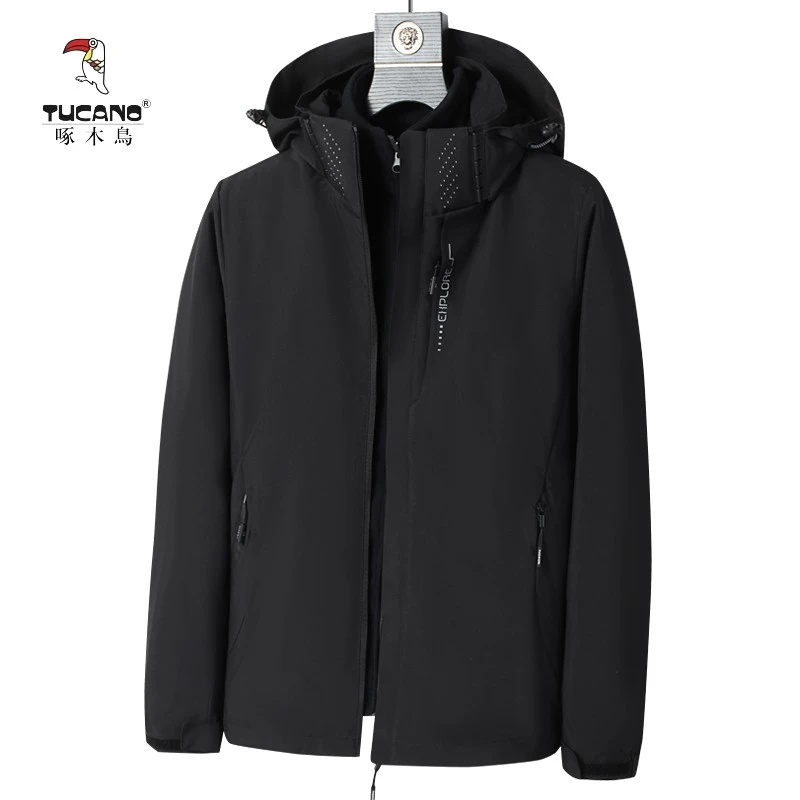 TUCANO/啄木鳥男女三合一冲锋衣外套夹克户外休闲防风登山服上衣