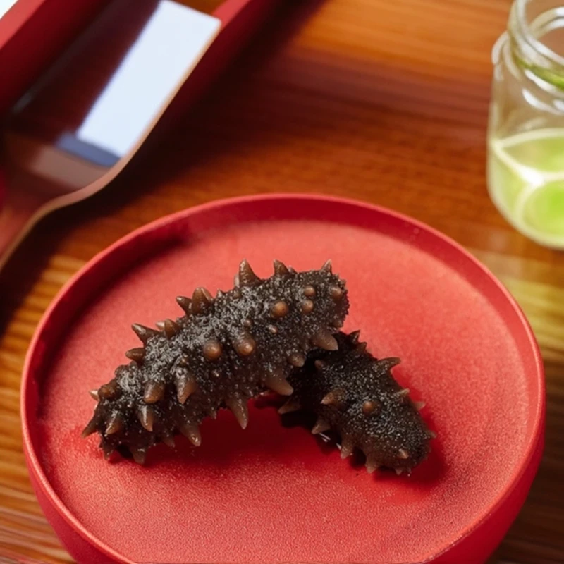 青岛即食海参30只左右活参加工包邮到家5-7公分左右