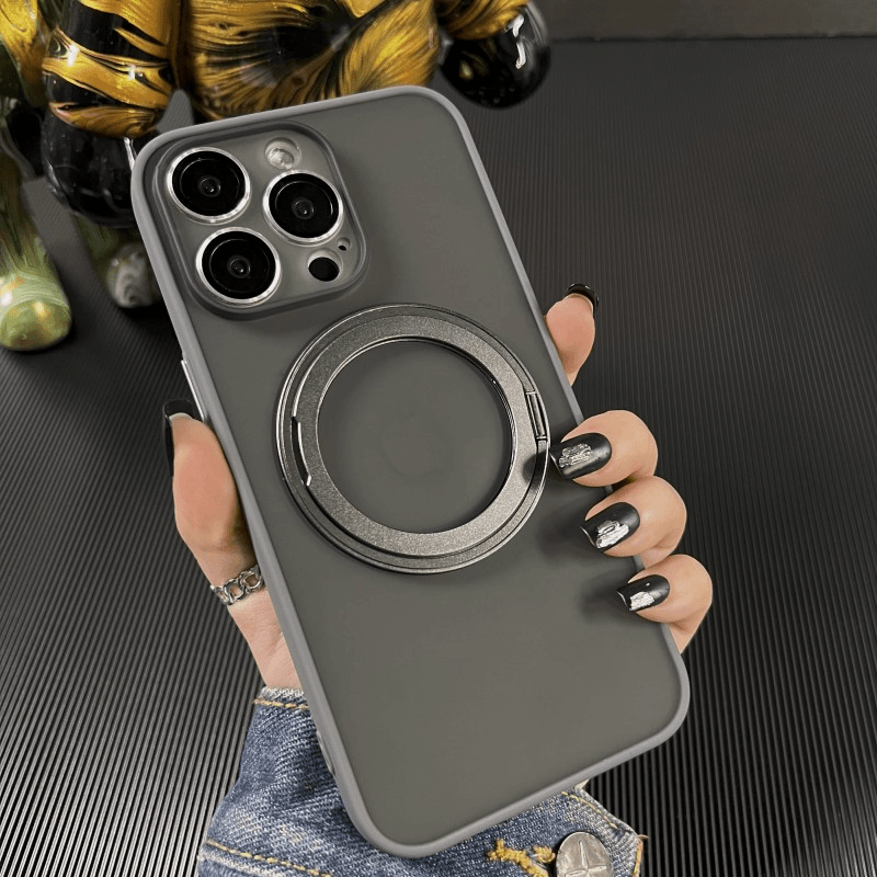 苹果15/14/13自带镜头膜360旋转支架iphone14promax防摔手机壳