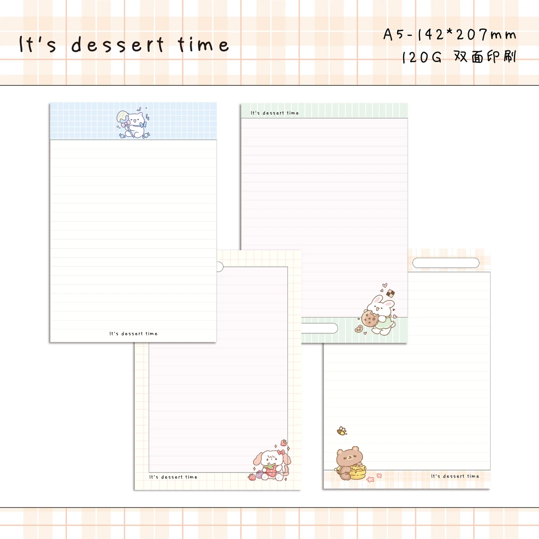 【书慧文具】A5零食系列拍纸本 全横线款~双面印120克40张
