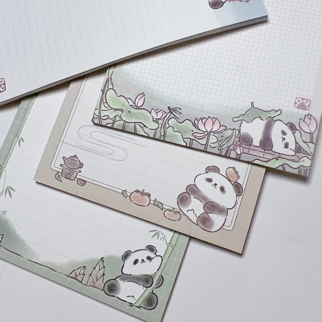 【书慧文具】A5熊猫拍纸本 40张120g可爱清新小熊猫