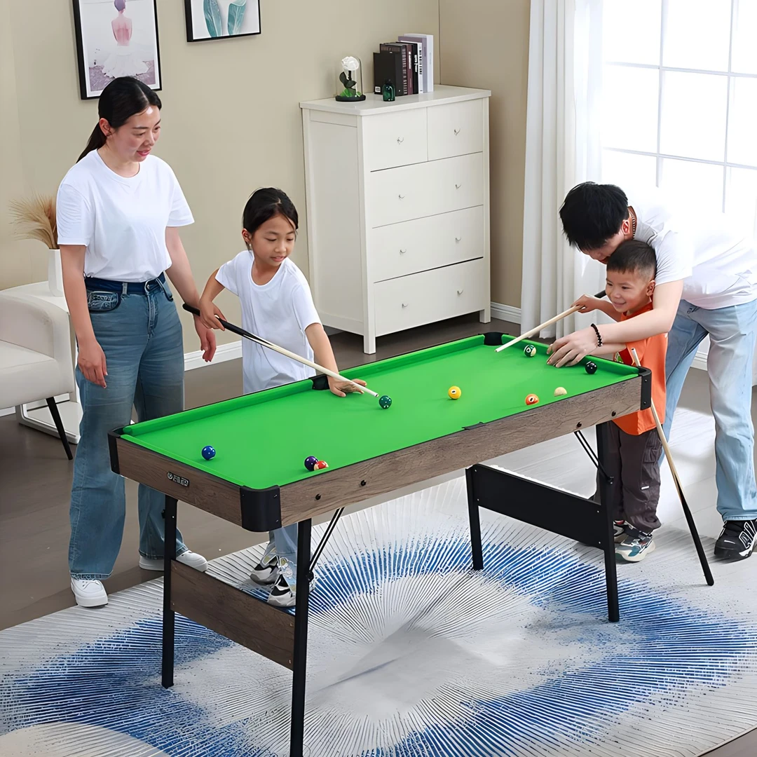 家用可折叠台球桌免安装儿童3合1室内多功能桌球台乒乓球桌亲子
