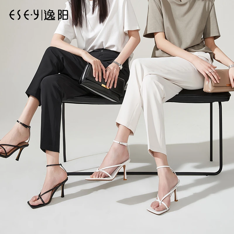 逸阳冰丝九分西装裤女2025年夏新款高腰显瘦凉感哈伦烟管休闲裤子