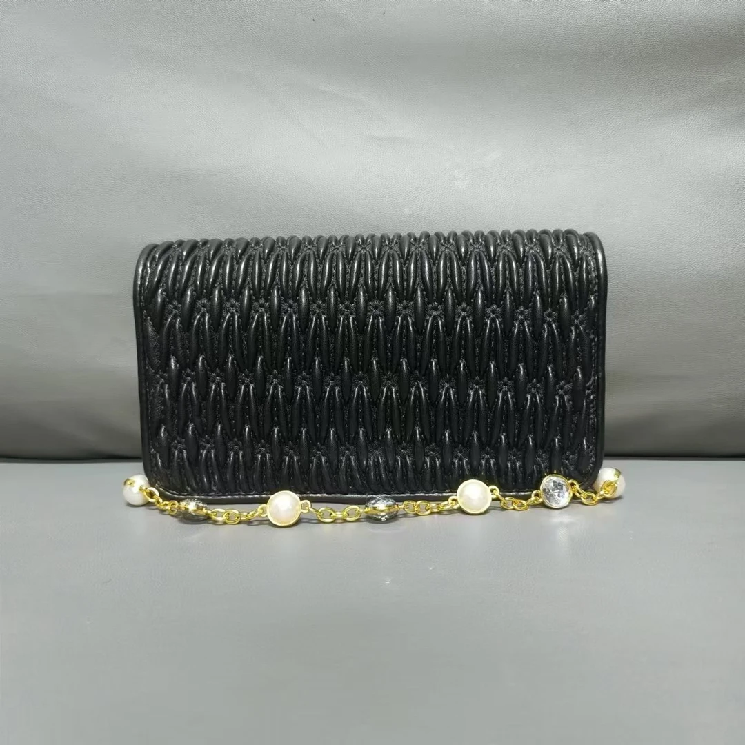 SMVP真皮包 褶皱 0203 黑色