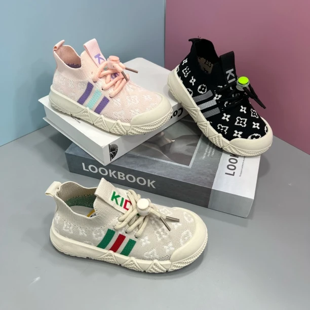 新疆包邮童鞋单鞋飞织鞋儿童室内鞋软底软面B-82