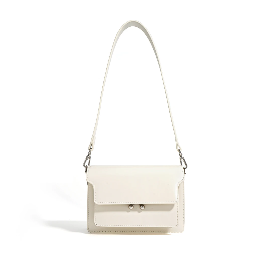 【瑶瑶专属】A066经典米白色气质休闲百搭通勤轻奢单肩斜挎女包