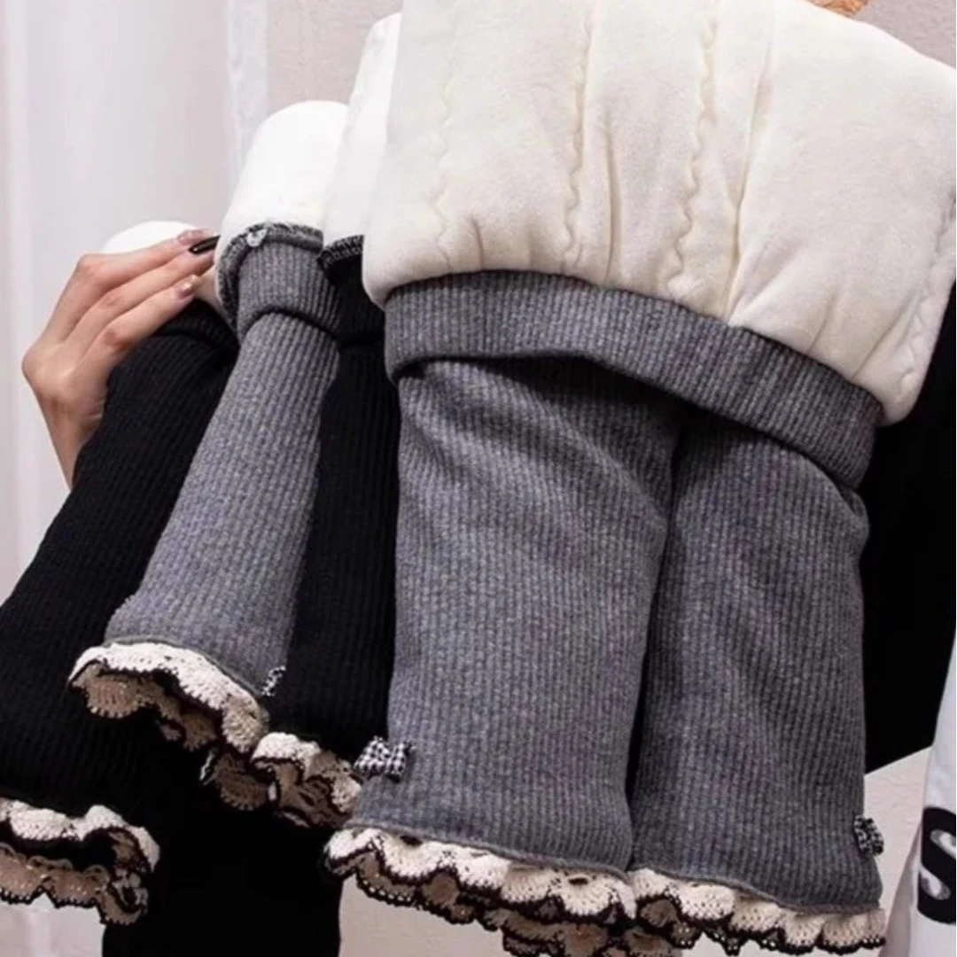 女童棉裤冬季2024新款加绒加厚打底裤宝宝韩版冬装一条过冬保暖裤